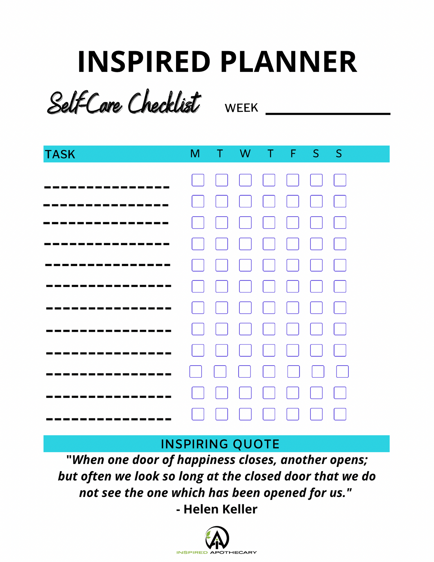 FREE SELF-CARE PLANNER