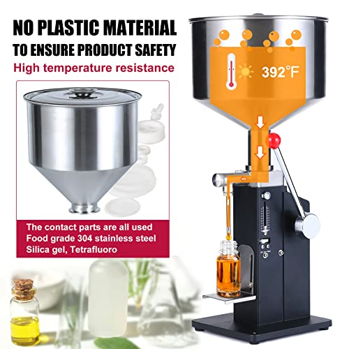 KIMTEM Liquid Filling Machine,Bottle filling Machine, A03 Pro 100ml Manual Filling machine For Liquid Paste Cosmetic Cream